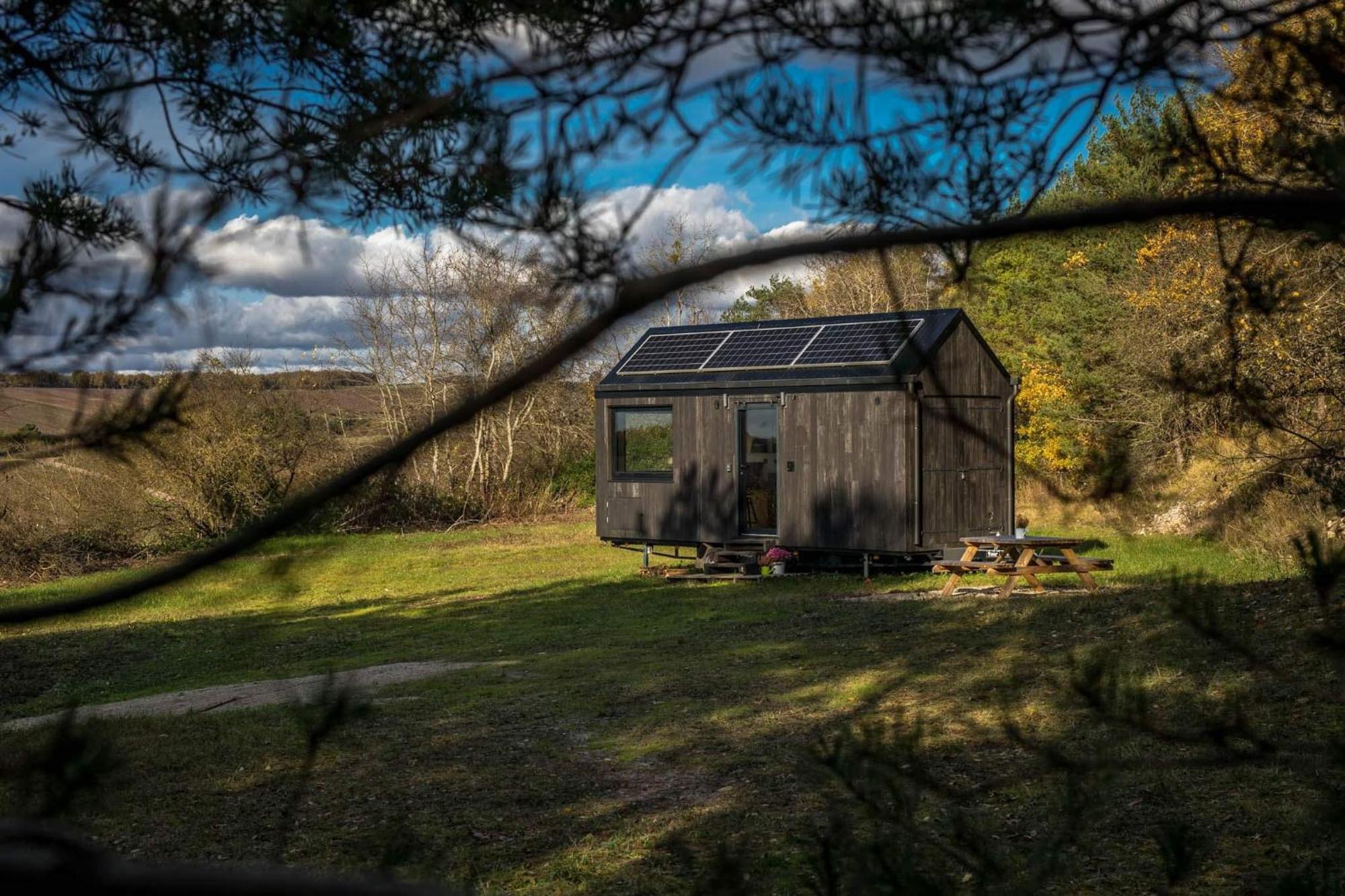 L'Envolee Ecolodge, Tiny House Au Coeur Des Vignes Loches-sur-Ource Exterior foto
